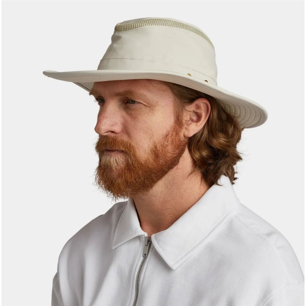 New Tilley LTM6 AIRFLO Sun Hat 7 1/4 58cm Medium Light Stone MSRP$99 - Picture 11 of 17